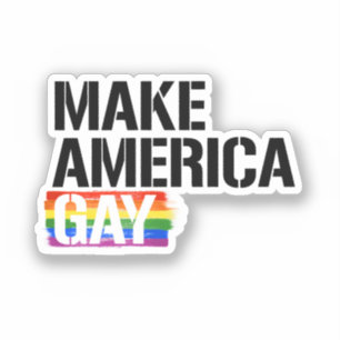 Adesivo Torne a América Gay