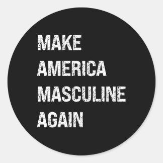 Adesivo Torne a América Masculina Novamente Masculinista M