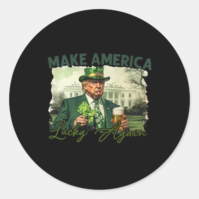 Adesivo Torne A América Sortuda Novamente Rua Patrick Day  (Frente)