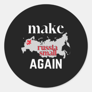 Adesivo Torne a Rússia Pequena Novamente Cor da Bandeira d