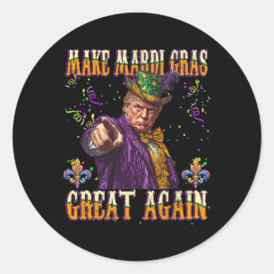 Adesivo Torne o Excelente Mardi Gras Novamente Engraçado M