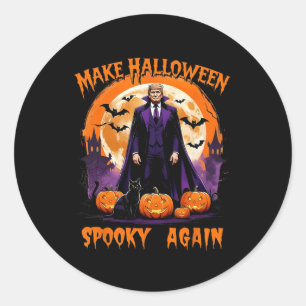 Adesivo Torne o Halloween Assustador Novamente Engraçado T