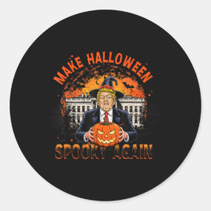 Adesivo Torne o Halloween Novamente Engraçado Trump Hallow
