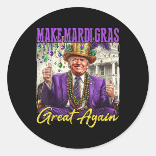Adesivo Torne o Mardi Gras Grande Novamente