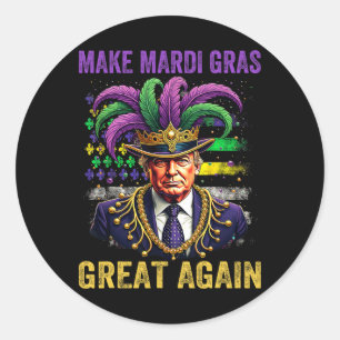 Adesivo Torne o Mardi Gras Grande Novamente Divertido Mard