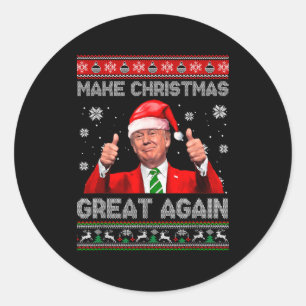 Adesivo Torne o Natal Grande Novamente Xmas Divertido Trum