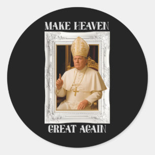 Adesivo Torne o Vaticano Grande Novamente Funny Papa Trump