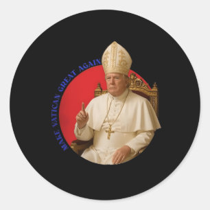 Adesivo Torne o Vaticano Grande Novamente Funny Papa Trump