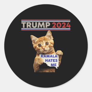 Adesivo Torne os Gatos Seguros Novamente Trump Gatos Para