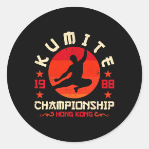 Adesivo Torneio de Kumite Retro Funny Viral Karate