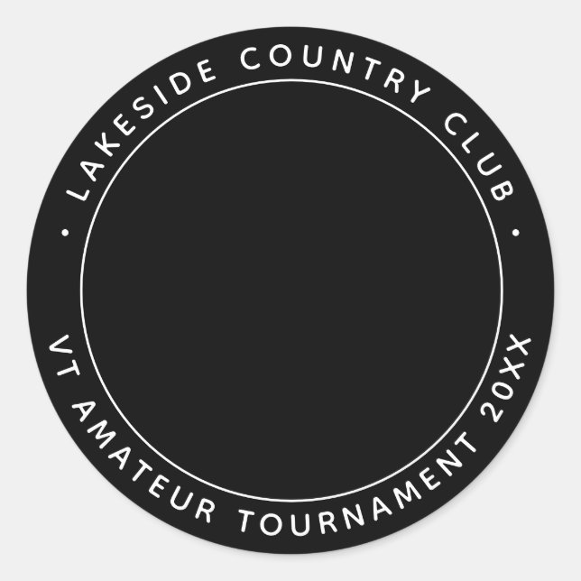 Adesivo Torneio de Memória Swag do Clube Golf Personalizad (Frente)