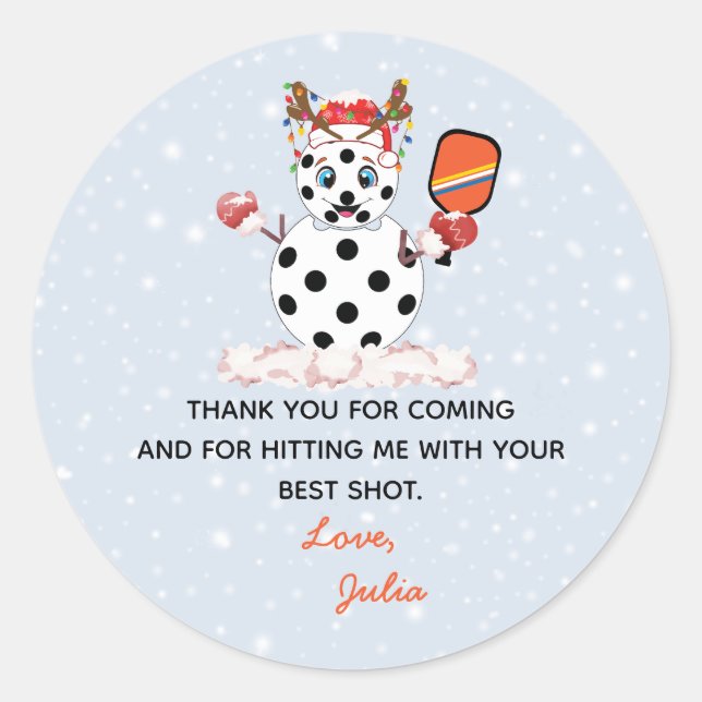 Adesivo Torneio de Pickleball em Casas de Natal (Frente)