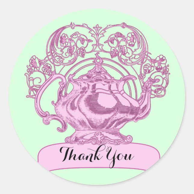 Adesivo Torneira de bule de vinheta (Frente)