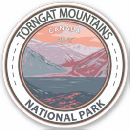 Adesivo Torngat Mountain National Park Canada Vintage