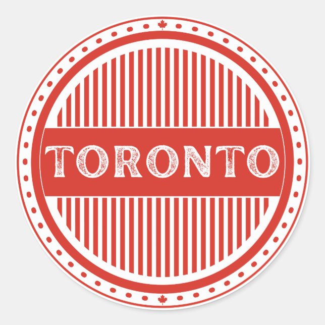 Adesivo Toronto City Pride Emblem – Canadian Identity (Frente)