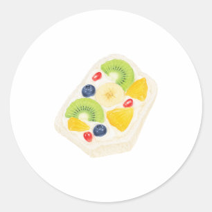 Adesivo Torrada De Fruta Cream Cheese Kiwi Mirtilo Café Da