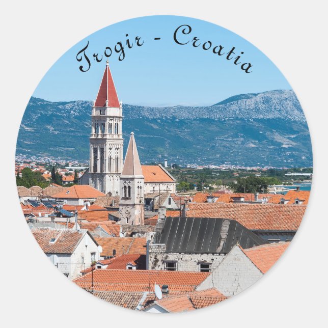 Adesivo Torre catedral de Trogir - Dalmácia, Croácia (Frente)