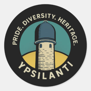 Adesivo Torre de Água de Ypsilanti - Orgulho Diversidade H