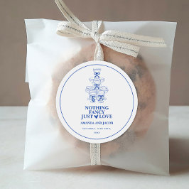 Adesivo Torre de Champanhe Azul Nada de Extravagâncias, Ap