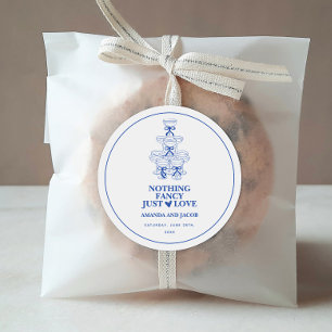 Adesivo Torre de Champanhe Azul Nada de Extravagante Só Am