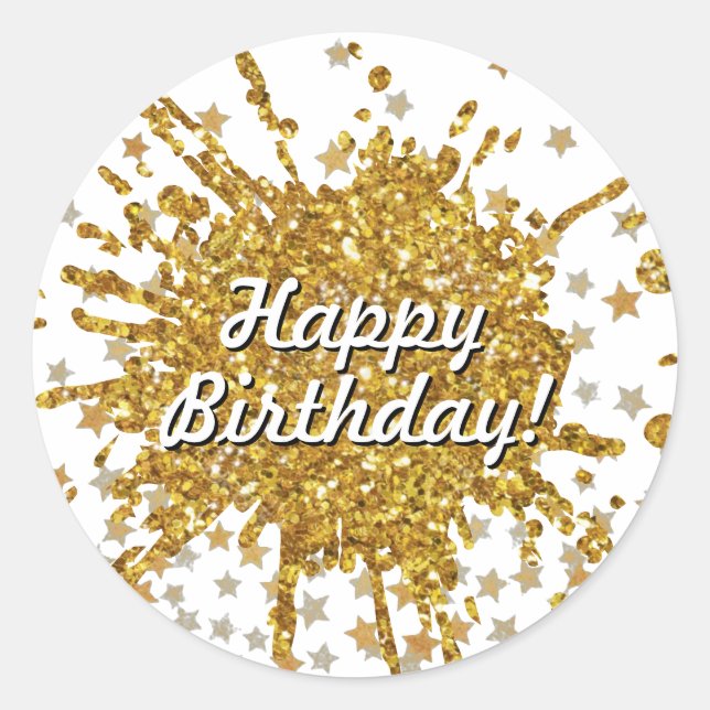 Adesivo Torre-de-ouro brilhante grafite estrelas-gotas (Frente)