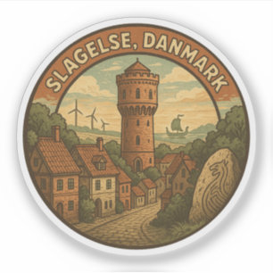 Adesivo Torre de Slagelse Dinamarca