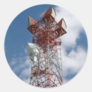 Adesivo Torre de telecomunicações micro-ondas