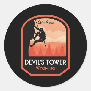 Adesivo Torre do Diabo Wyoming Escalada em Rocha 