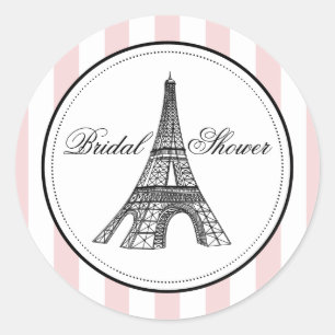 Adesivo Torre Eiffel Noiva Vintage Blush Paris Casamento
