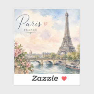 Adesivo Torre Eiffel rio seine Paris França 