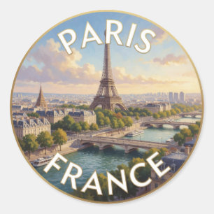 Adesivo Torre Eiffel Rio Sena Paris França
