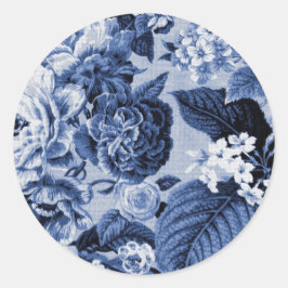 Adesivo Torre Floral de Periwinkle Blue Vintage n.º 1