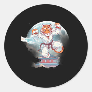 Adesivo Torre Pagode do Tigre Kung Fu Lua Kick Mma Taekwon