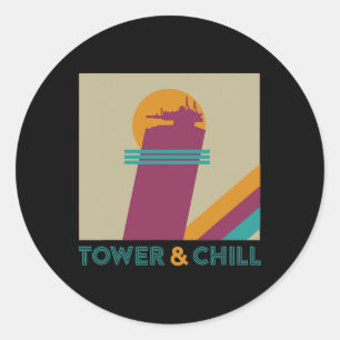 Adesivo Torre Retro e Chillar - Gamer Titã Caçador Feitice