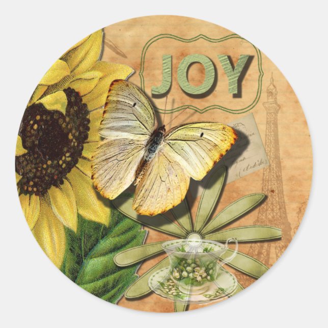 Adesivo Torre Sunflower e Eiffel (Frente)