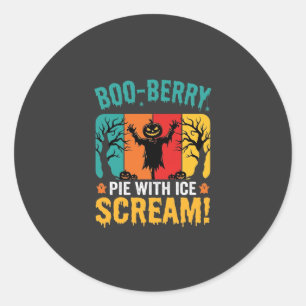 Adesivo Torta Boo-Berry Halloween Design de Sorvete