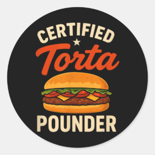 Adesivo Torta Certificada Esmagadora Comida Mexicana Diver