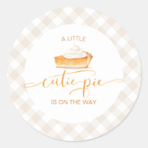 Torta de abóbora Cutie Pie outono xadrez chá de be