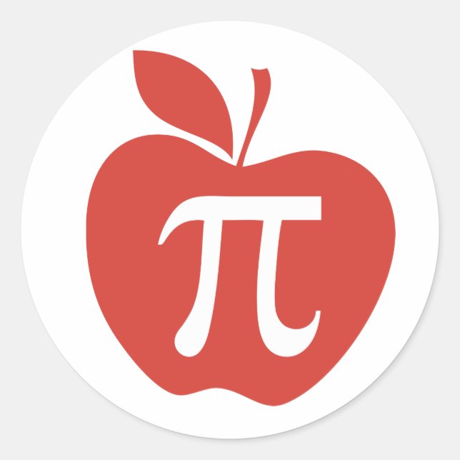 Adesivo Torta de Apple vermelha (Frente)