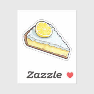 Adesivo Torta de limão de desenho animado