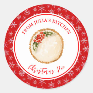 Adesivo Torta De Natal De Panificação De Férias