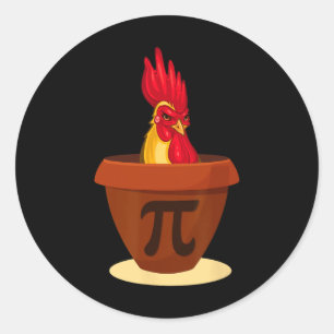 Adesivo Torta Engraçada De Pote De Frango - Camisa Do Dia 