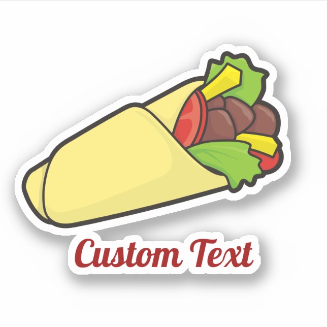 Adesivo Tortilla Sandwich Wrap Sticker (Frente)