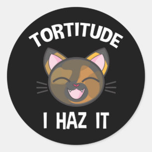 Adesivo Tortitude... Eu Acho Engraçado Tortie Cat Lover