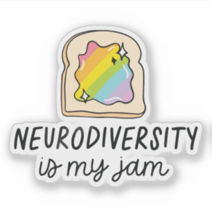 Adesivo Tostada Arco-íris Sou Neurodiversidade