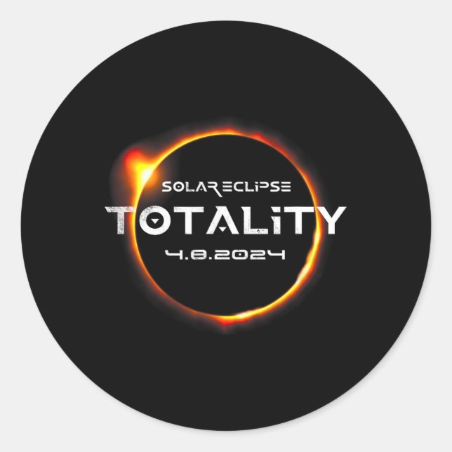 Adesivo Total 4.08.2024 Eclipse Solar Total 2024 (Frente)