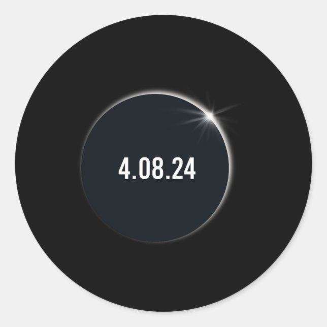 Adesivo Total América 04 08 24 Eclipse Solar Total 2024 (Frente)