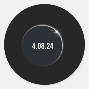 Adesivo Total América 04 08 24 Eclipse Solar Total 2024