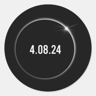 Adesivo Total América 04.08.24 Eclipse Solar Total 2024