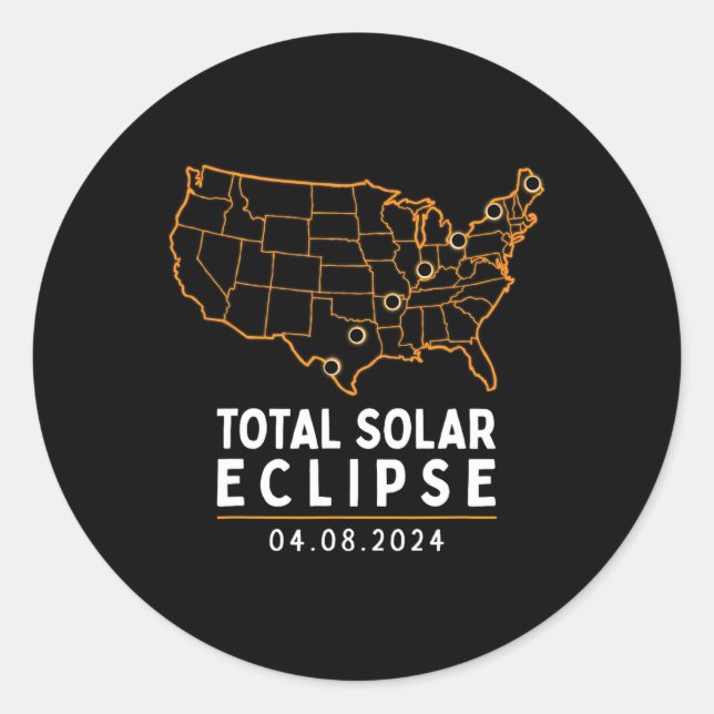 Adesivo Total América do Partido Solar Eclipse 2024 (Frente)